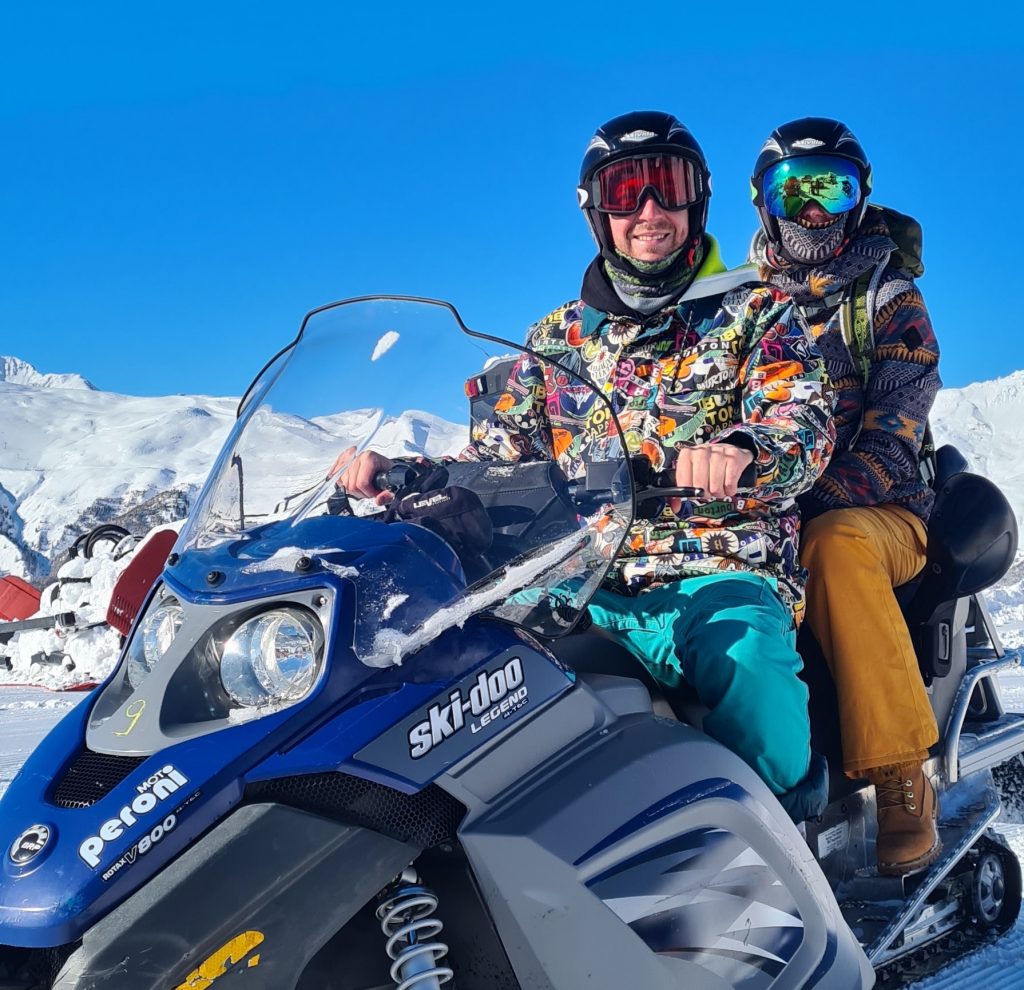 Guidare la motoslitta