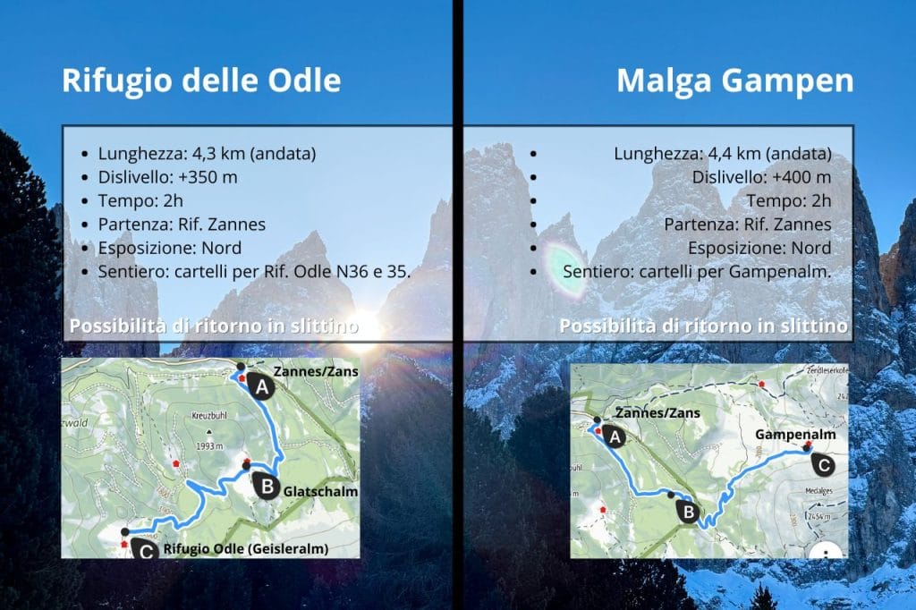 trekking val di funes